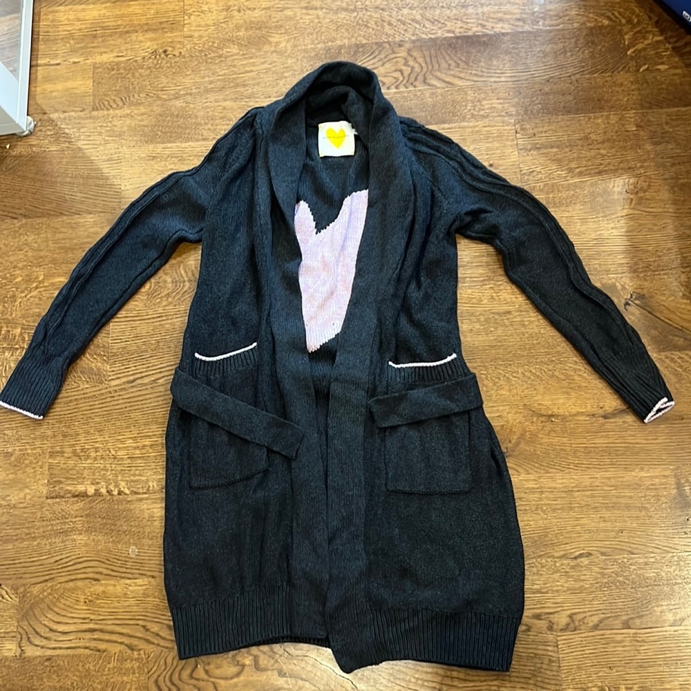 Kerri Rosenthal Women’s Pink and Grey Cardigan Size Extra Small